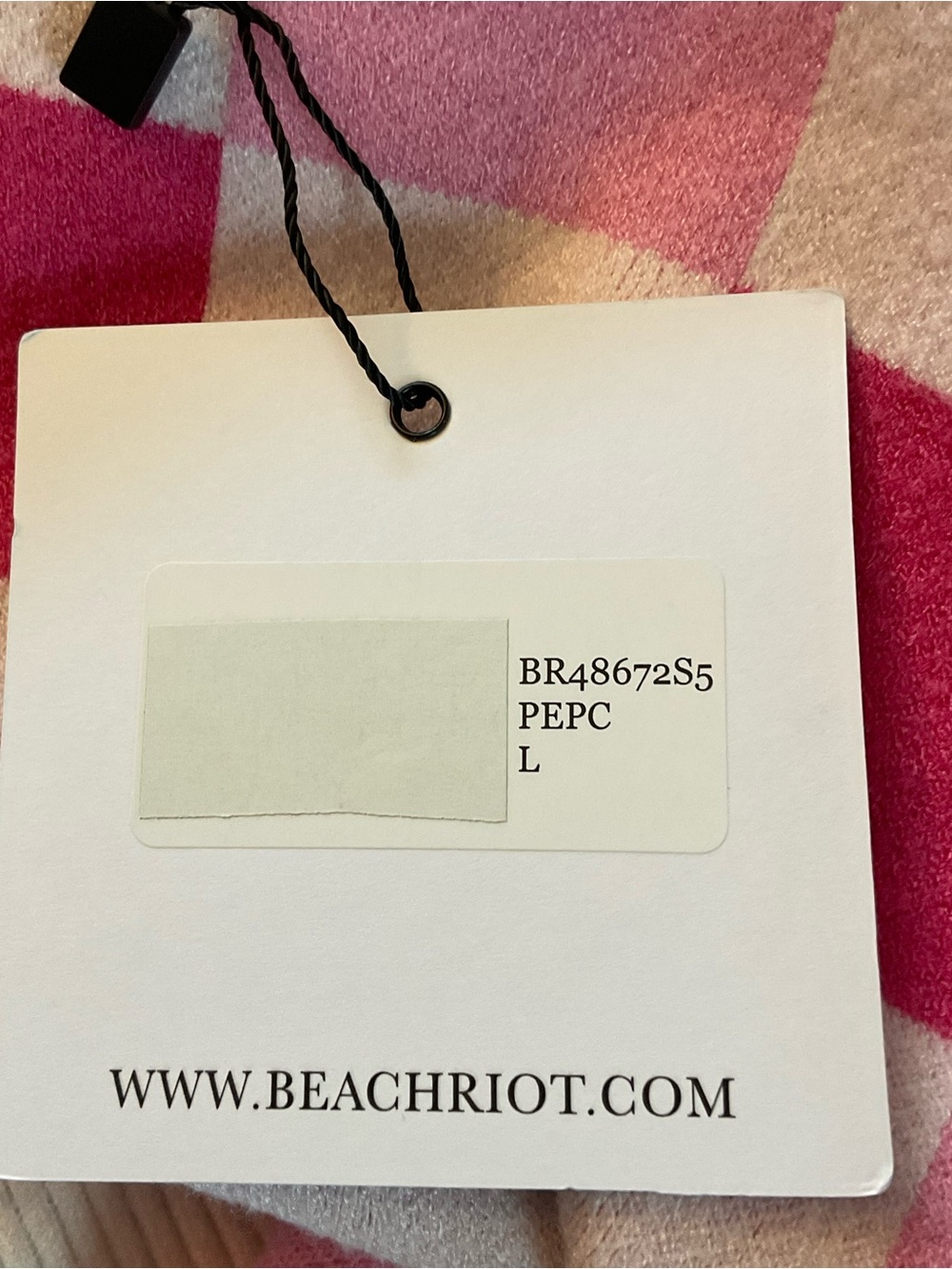 Anthropologie Beach Riot Callie Sweater Peony Petal Checker Pink Check Large NWT - Picture 12 of 14